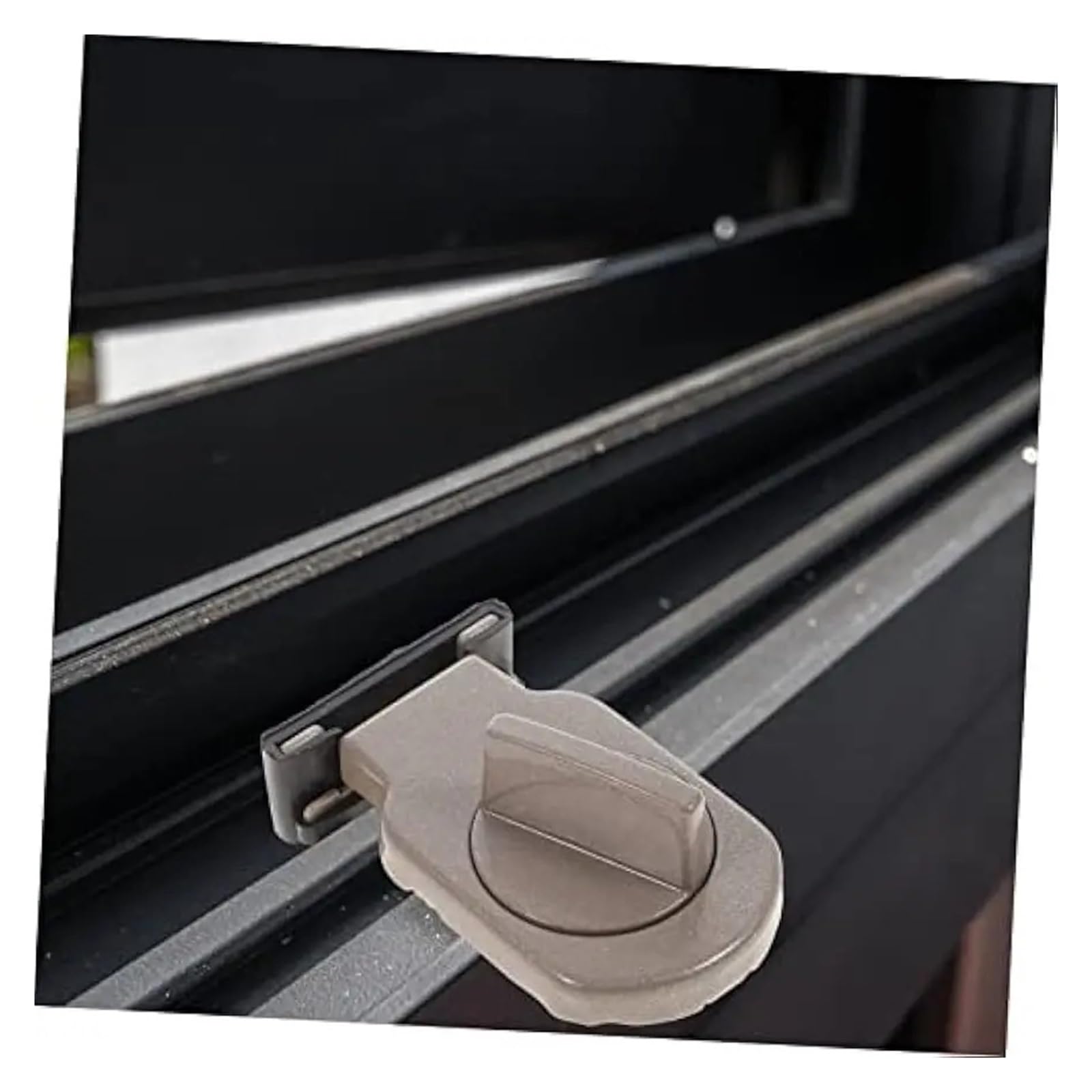 Serrures de sécurité limitant les portes et fenêtres porte for serrures fenêtre for coulissantes verticales Verre coulissant(Black 2pcs)