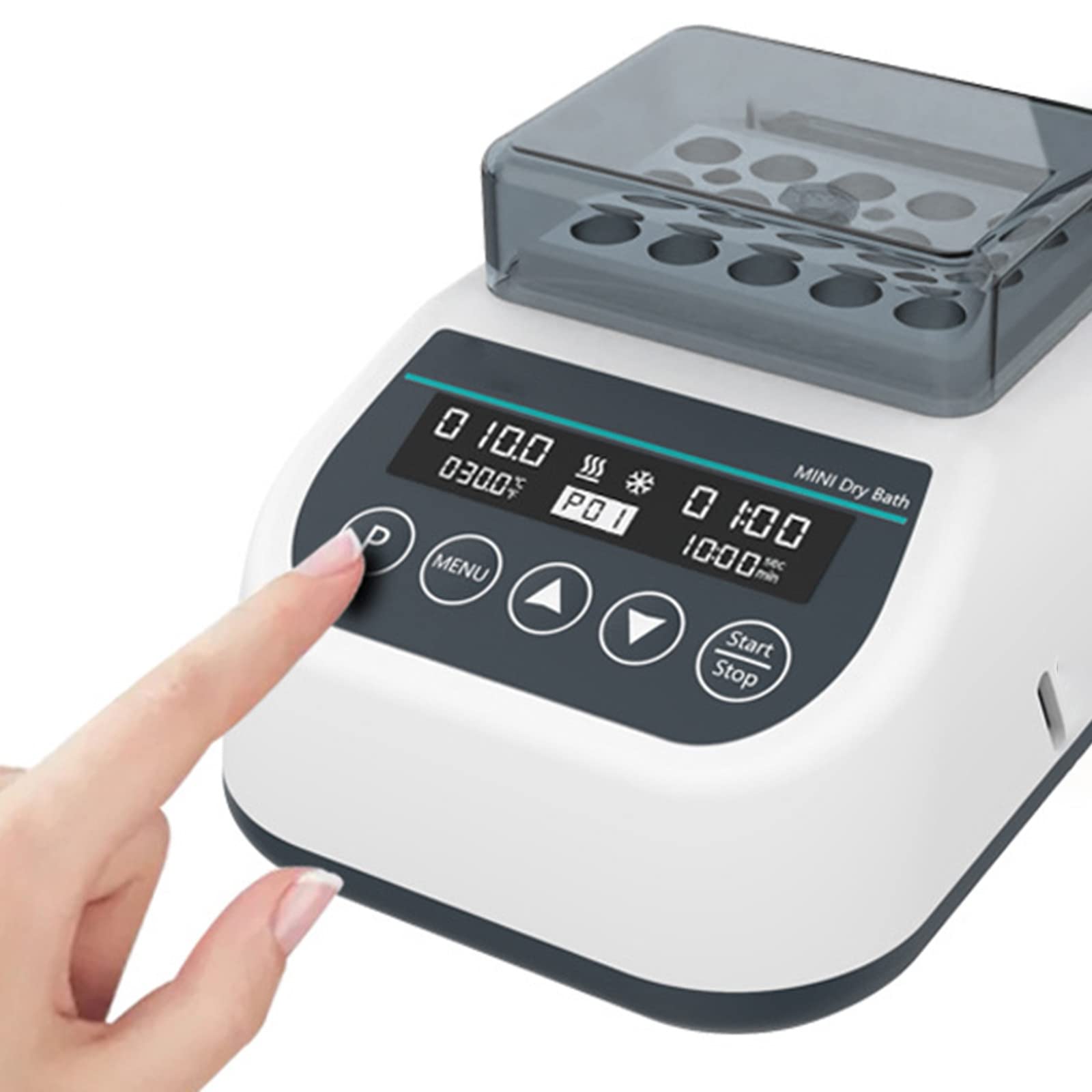 Miniaturowa metalowa łaźnia z zabezpieczeniem przed przegrzaniem, wielopunktowa, cyfrowa, termostatyczna grzałka laboratoryjna 0,2 ml/0,5 ml/1,5 ml/2 ml MDBheating-MDB3