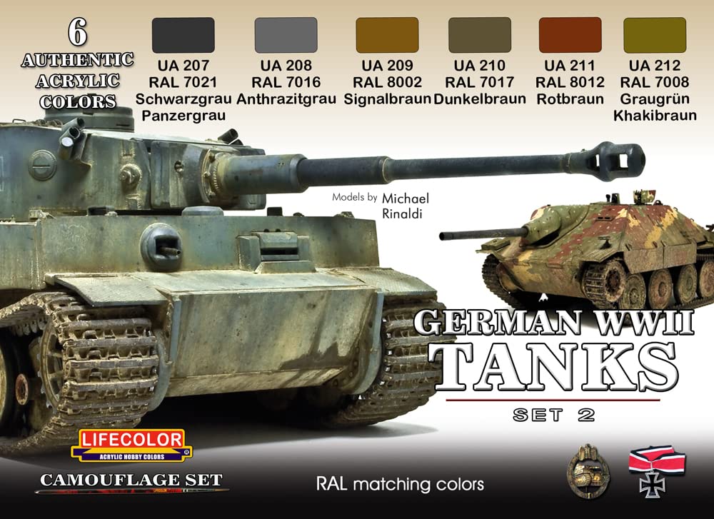 Camouflage Set LifeColor CS03 German WWII Tanks SET2
