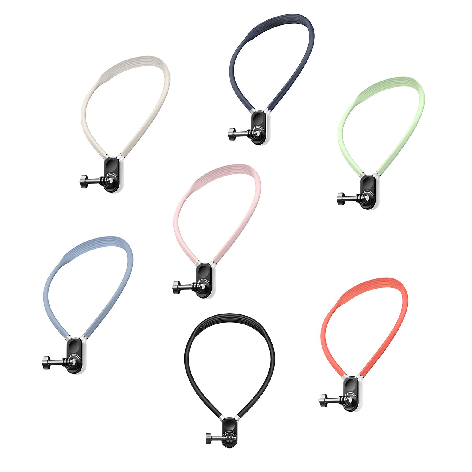 Soporte para el cuello de la cámara deportiva, soporte para teléfono para cámara de 12/3 bolsillos de acción fácil de separar