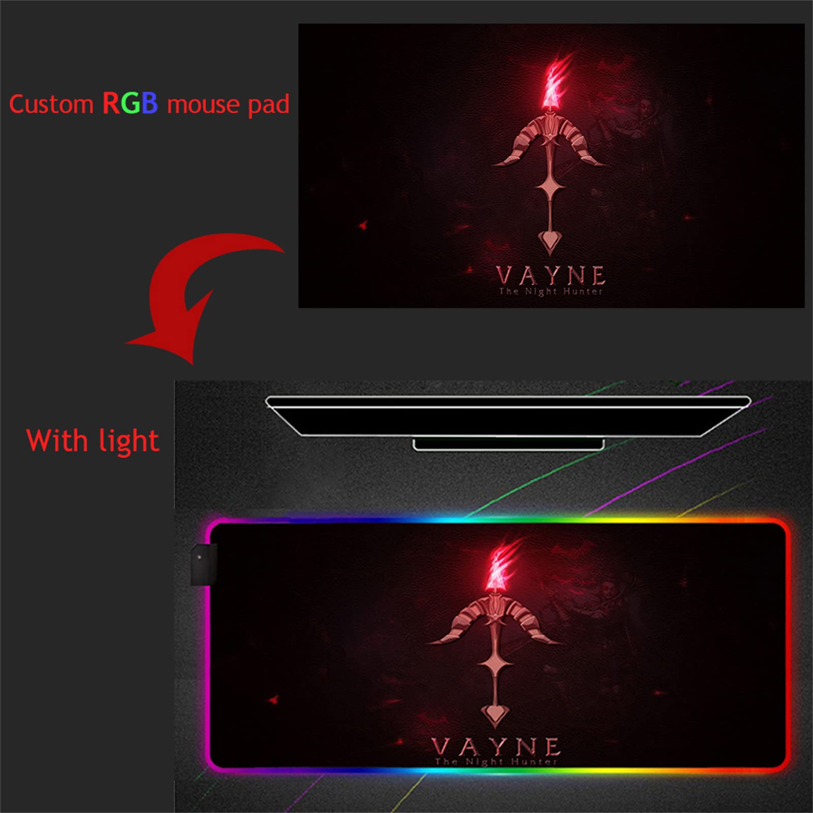 Amazon | 五等分の花嫁 アニメゲーミングマウスパッドXL拡張大型LED
