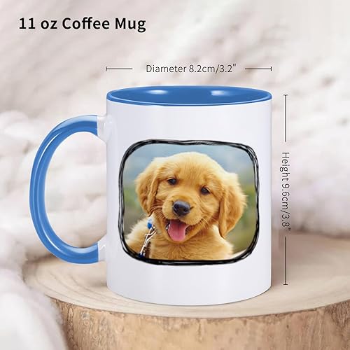 Miniatura 4 de Tazas de perro personalizadas, taza de foto personalizada de perro, divertida taza con texto en inglés We Make Eye Contact When I Poop para amantes
