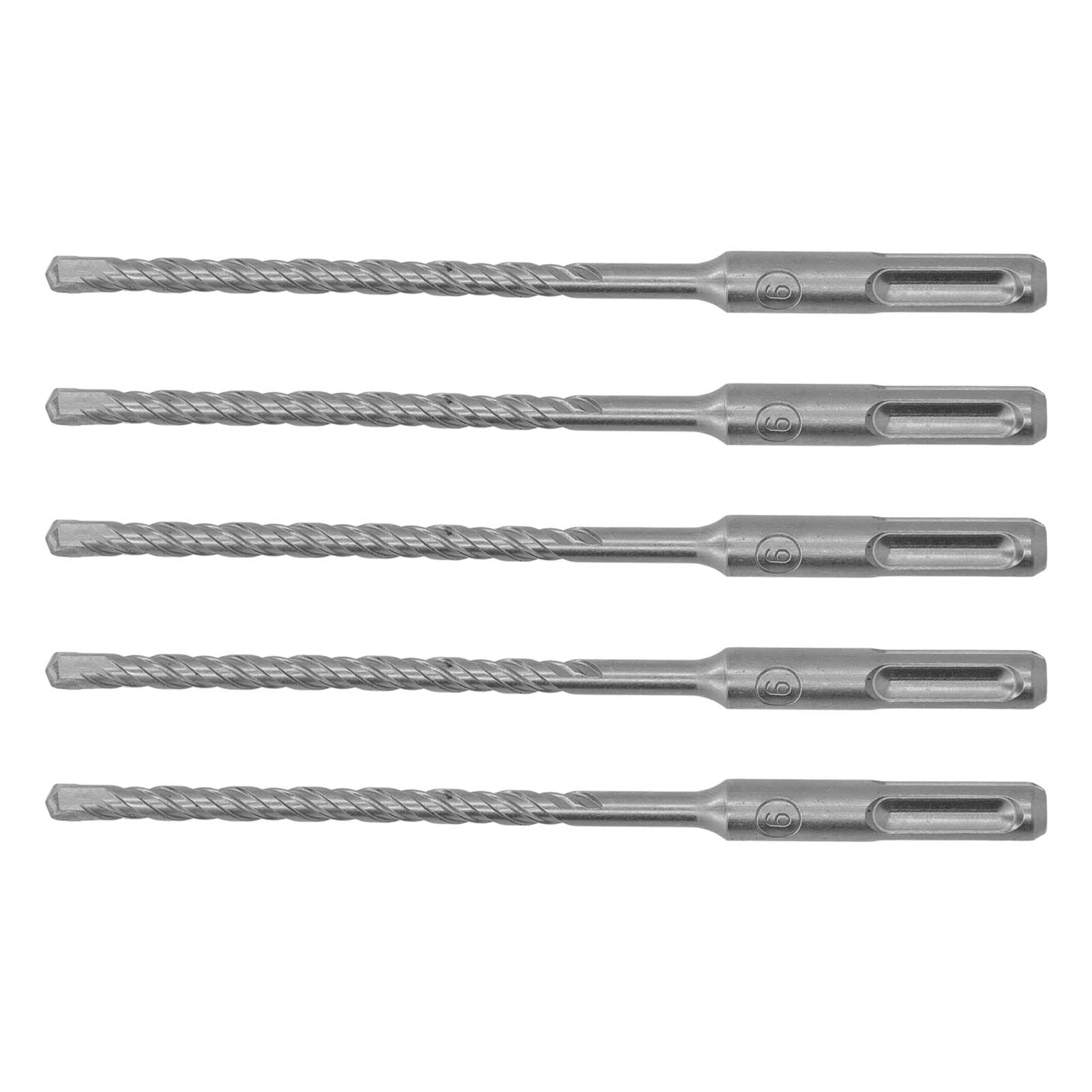 Punte per trapano a percussione, Punta da trapano 2 punte a percussione for flauto compatibili con 5 pezzi(6mm)