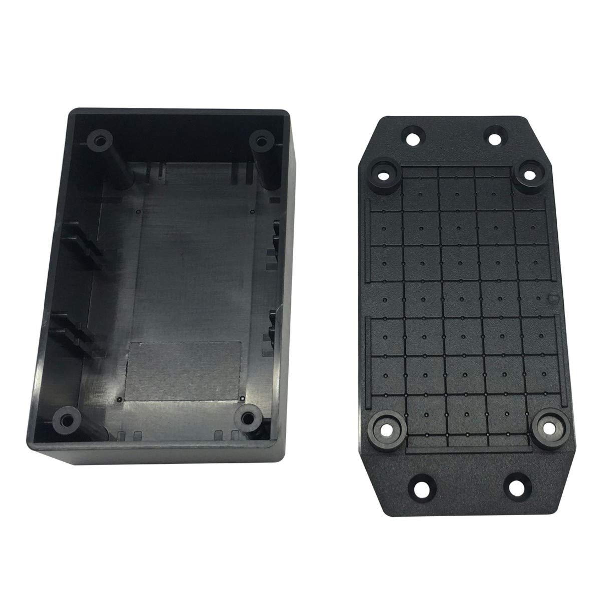 Jiffy Box - Black with mounting Flange - 83X54X31 - UB5