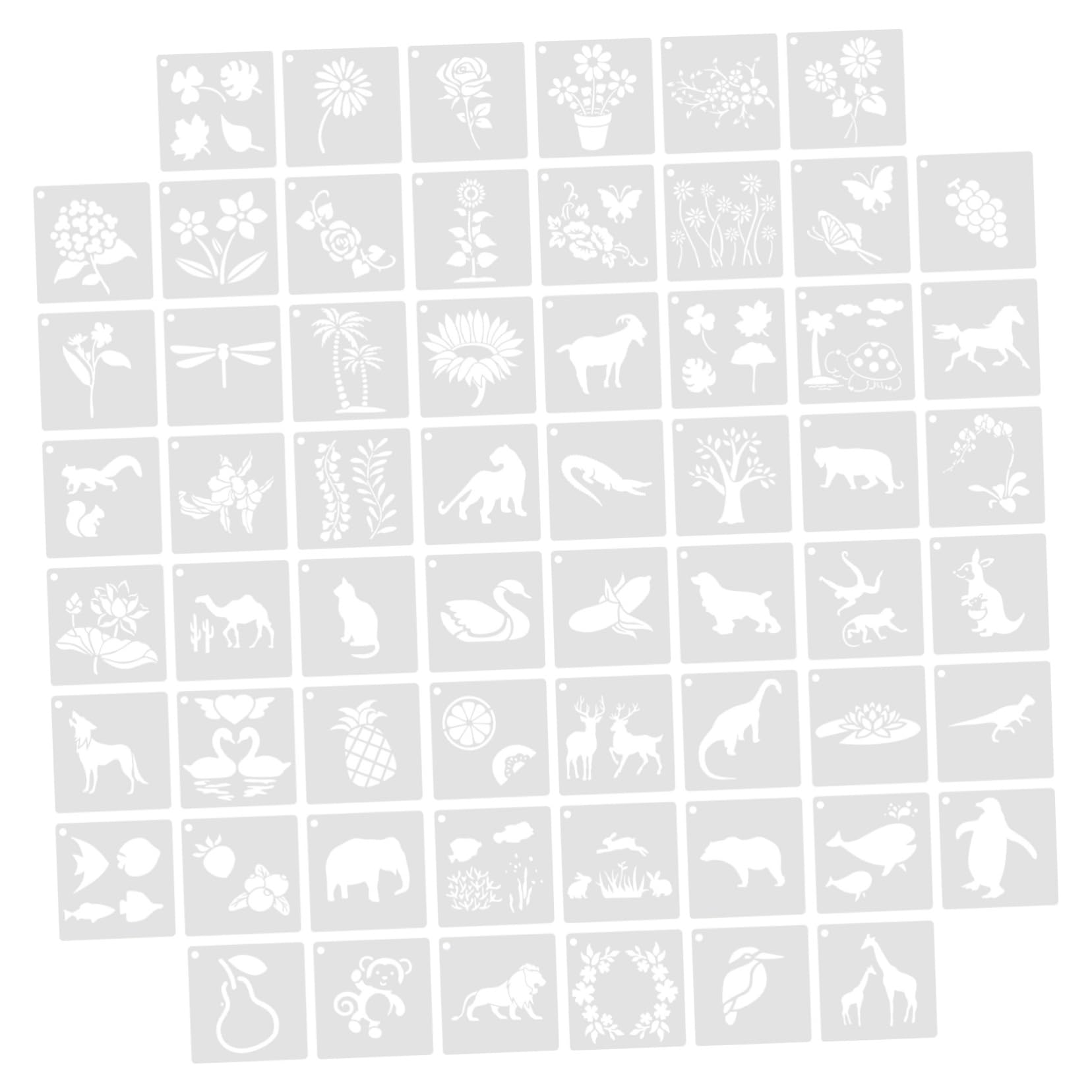 120pezzi Stencil per e Decorazioni Riutilizzabili per e Decorazione Casa