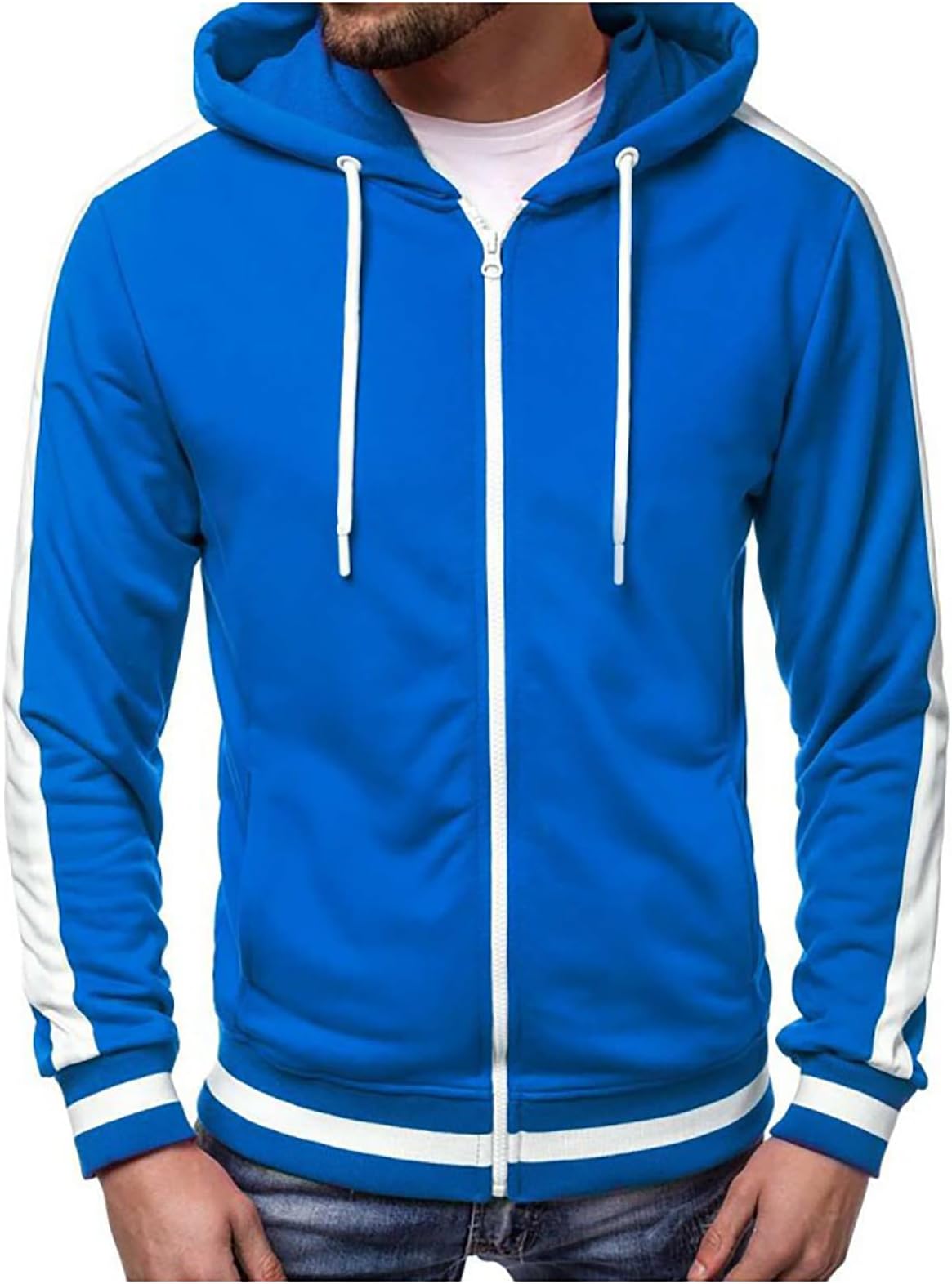 Hoodies Pullover for Men Uk - Hoodies Pullover for Men Uk Men's Autumn Hooded Sweatshirt With Zipper Cap Long Men's Jacket