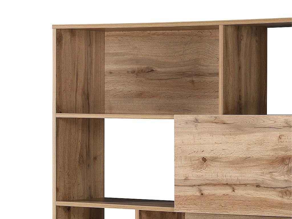 Venta-única - Biblioteca con 2 Puertas y 8 nichos - Natural - CEVANIA