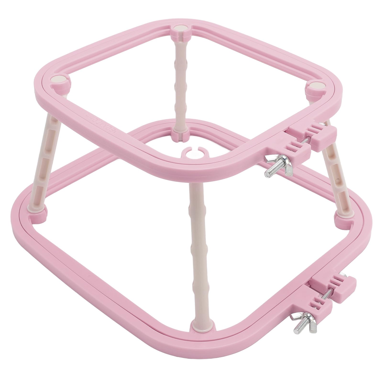 Double Layer Embroidery Frame, Desktop Embroidery Hoop Lap Stand, Cross Stitch Rack, Integrated Stitch Hoop Stand, Needlework Holder Tool for Quilting, Sewing Craft Projects