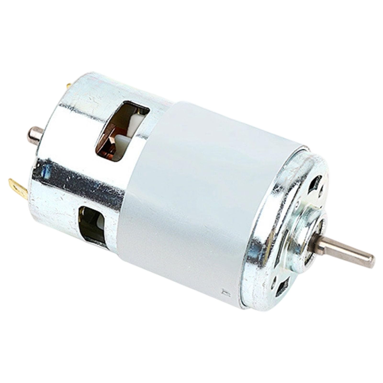 Torques Alloy 775 Round Shaft Motor 12V 24V Accuracy Engine for Robotics Electric Drills and Automation Equipment Alloy Gear Motor for Models