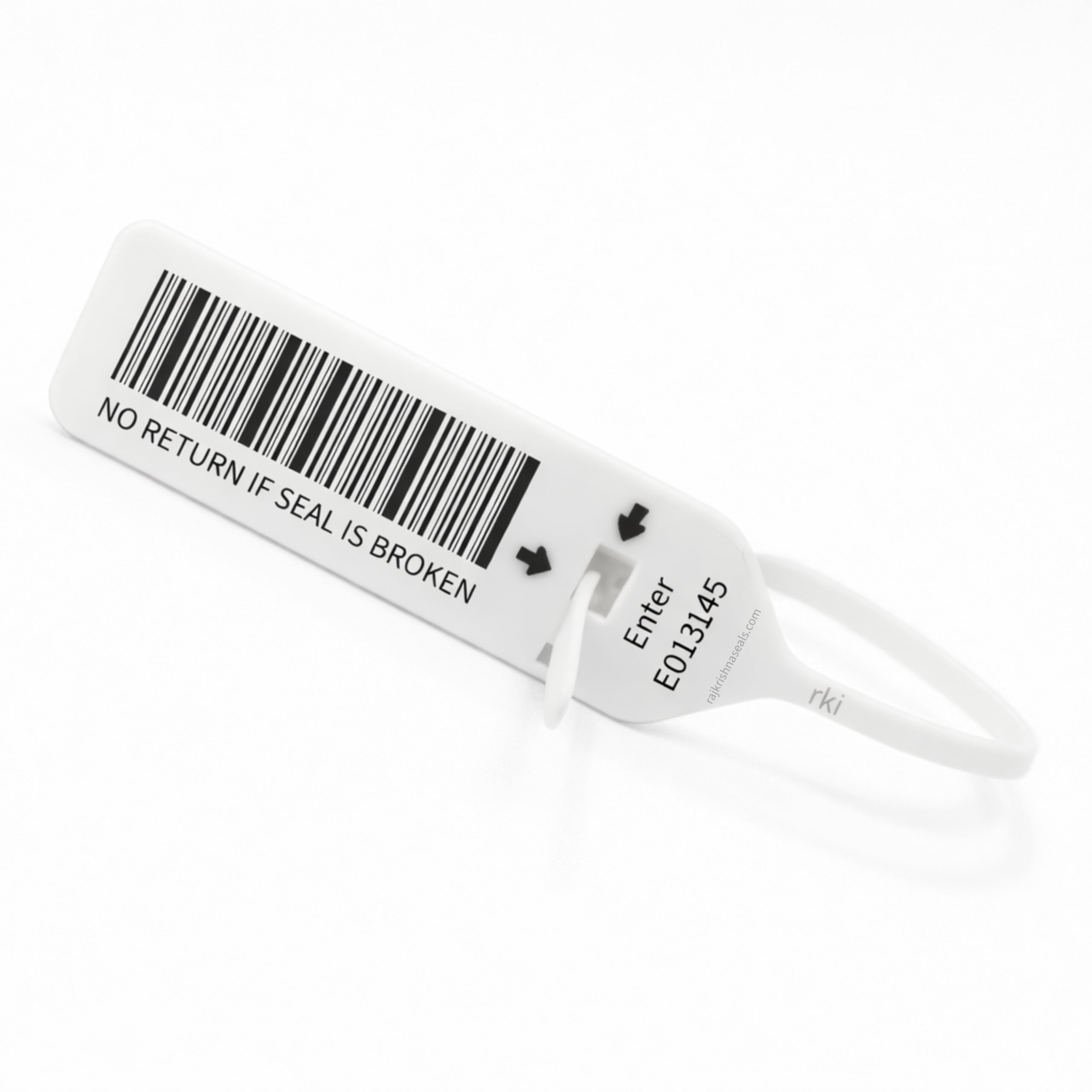 Security Seal Tags for E-Commerce 100-Pack No Return if Removed White Plastic Tamper-Evident Seals for Clothing, Shoes, Bags, and Apparel Accessories-picture-14