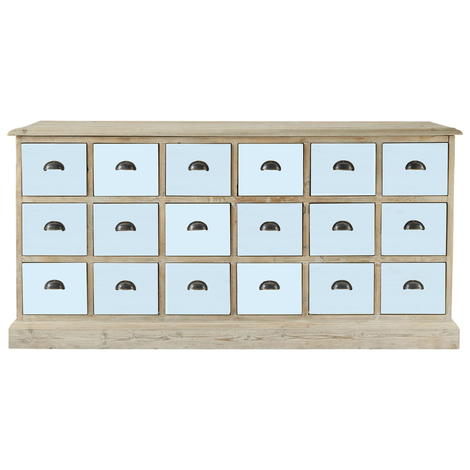 bianco Shabby® Azzurro Provenzale (Provençal Blue) farba kredowa na bazie wody do wszystkich powierzchni – bardzo matowe wykończenie (1 litr)