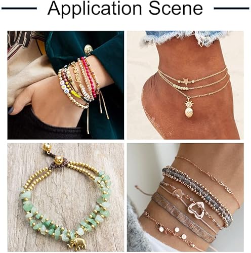 Miniatura 6 de Pandahall 500 cuentas espaciadoras redondas de 0.079in doradas de acero inoxidable 304 sin costuras sueltas pequeñas pequeñas cuentas de metal