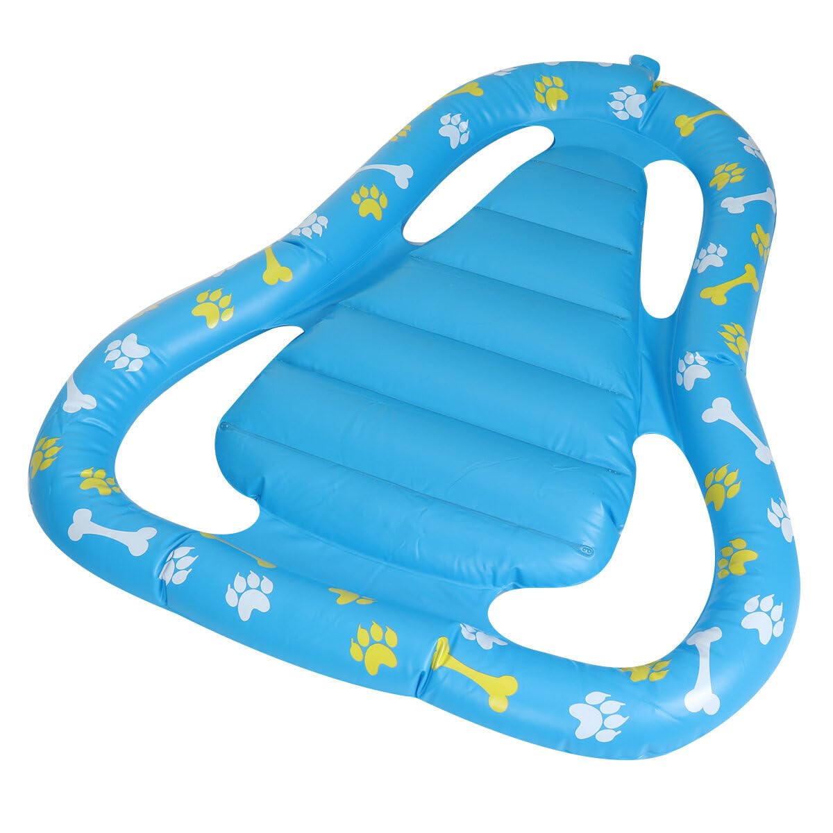 WnewTools PVC Inflatable Pet Dual-Use Person/Dog Floating Bed Blowing Air Floating Row Pet Floating Bed Elastic Comfortable Swimming Floating Bed