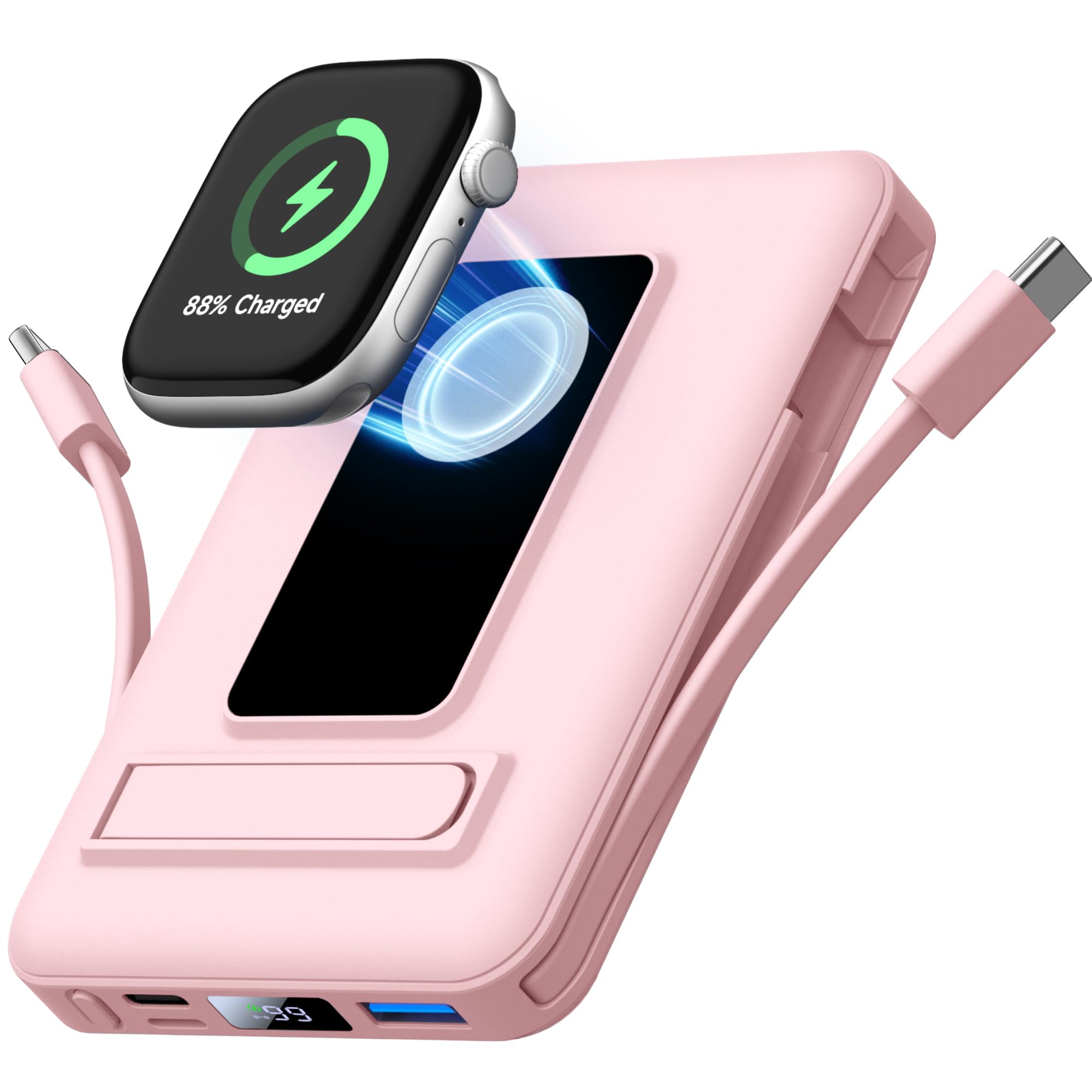 Vexnara per Magsafe Powerbank, 10000mAh Caricatore Portatile Magnetico Power Bank per iPhone, Ricarica Rapida da 20W Batteria Esterna con Display LED per iPhone Air/17/16/15/14/13/12/Apple Watch