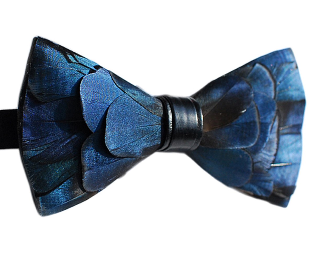 Handmade Feather Bow Tie