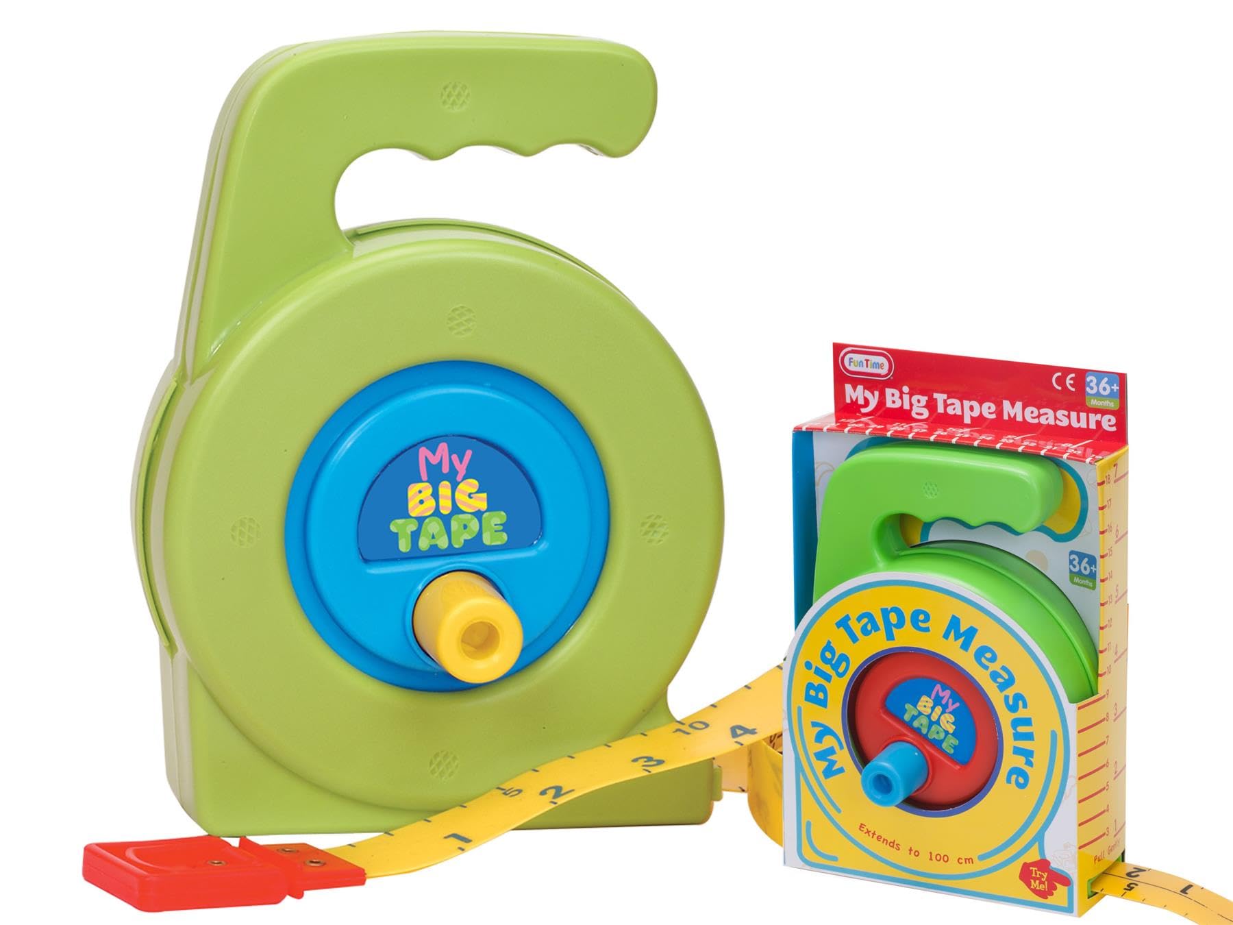 A2Z 4 Kids Tape Measure Toy Educational Learning Tool Kids Pretend Role Play Fun Measurement Practice Enhances Creativity Motor Skills Durable Safe Bright Color Design Teaching Toy Pretend Dad Help