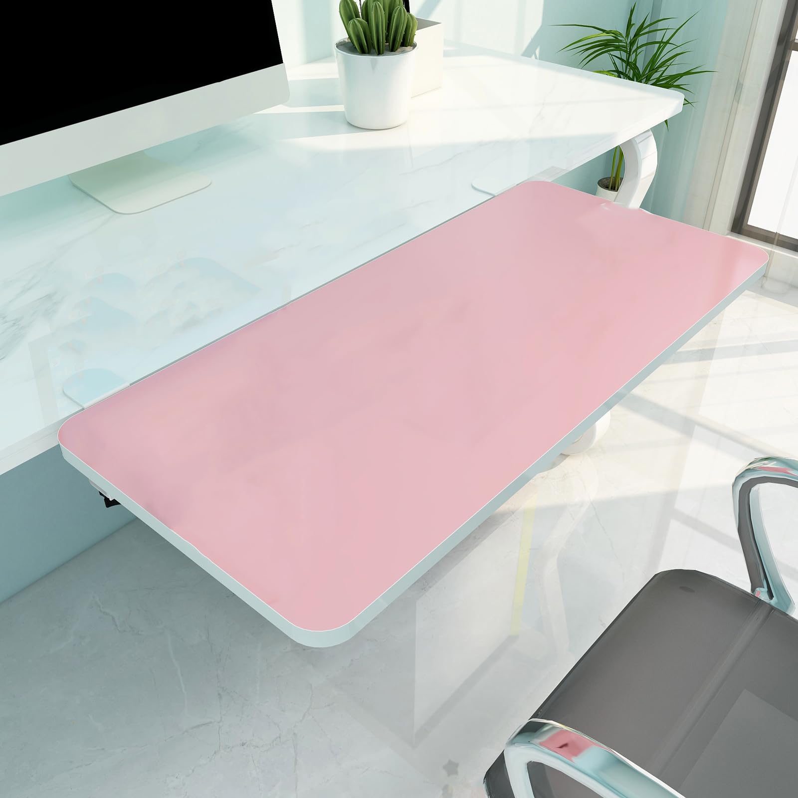 Ergonomische, faltbare Schreibtisch-Verlängerung, vielseitige Schreibtischverlängerung für den Bürogebrauch, verstellbarer Arbeitsplatz, platzsparendes Schreibtischzubehör für verbesserte