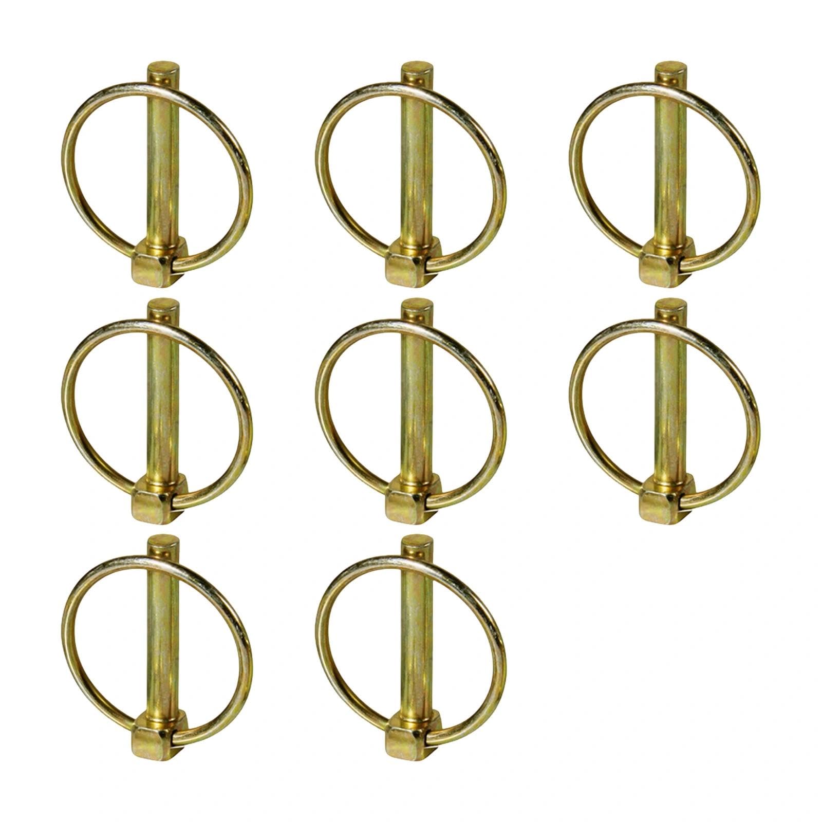 8pcs 4.5MM Heavy Duty Linch Pin Assortment Kit for Trailer Tractor Trolley Mechanical