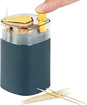 Shoppiverse Global Community Automatic Toothpick Dispenser Plastic Pressing Toothpick Storage Holder Box for Home Kitchen Tableware Hotel Restaurant