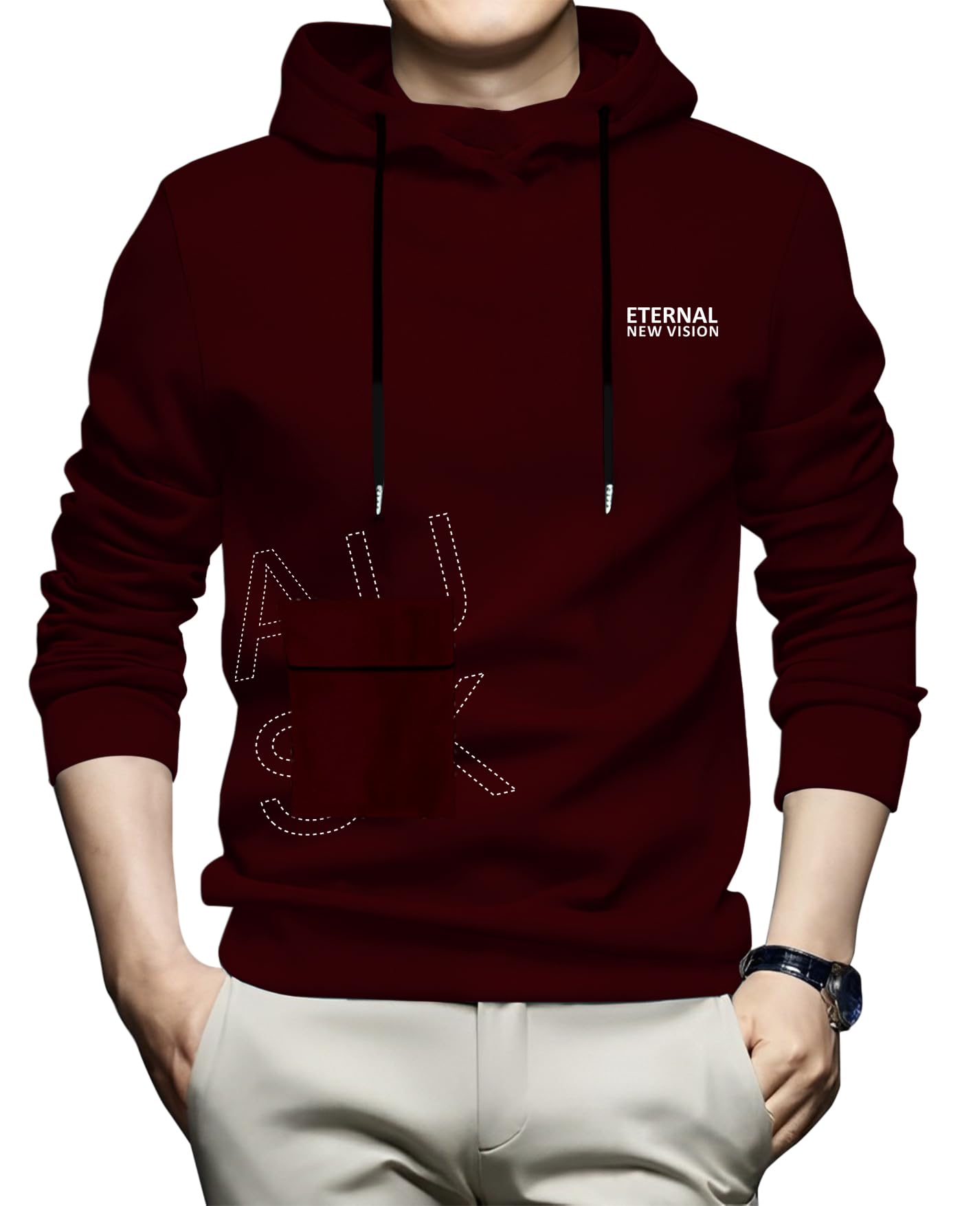 ausk Men T-Shirt || Hoodie T Shirt for Men || Hooded T-Shirt-picture-23