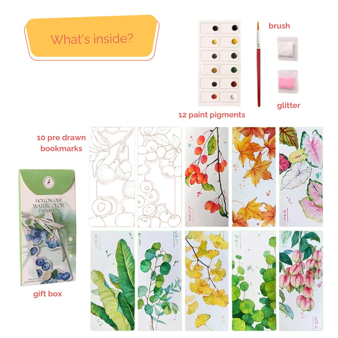 Watercolor Painting Book - Pocket Art Kit for Beginners -4 Watercolor Painting Book - Pocket Art Kit for Beginners -4