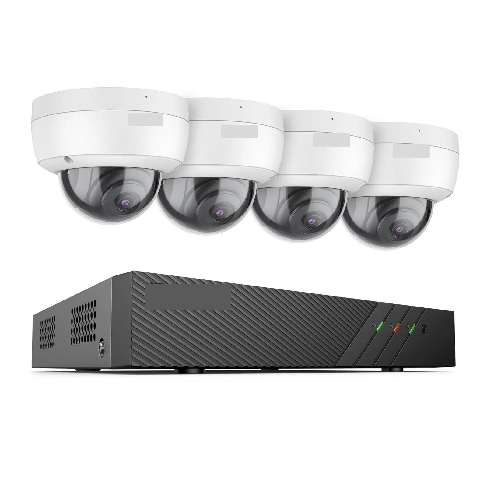 Système de caméra de sécurité H500 8CH 5MP, Kit NVR, vidéosurveillance(4T,4CH Dome Camera)