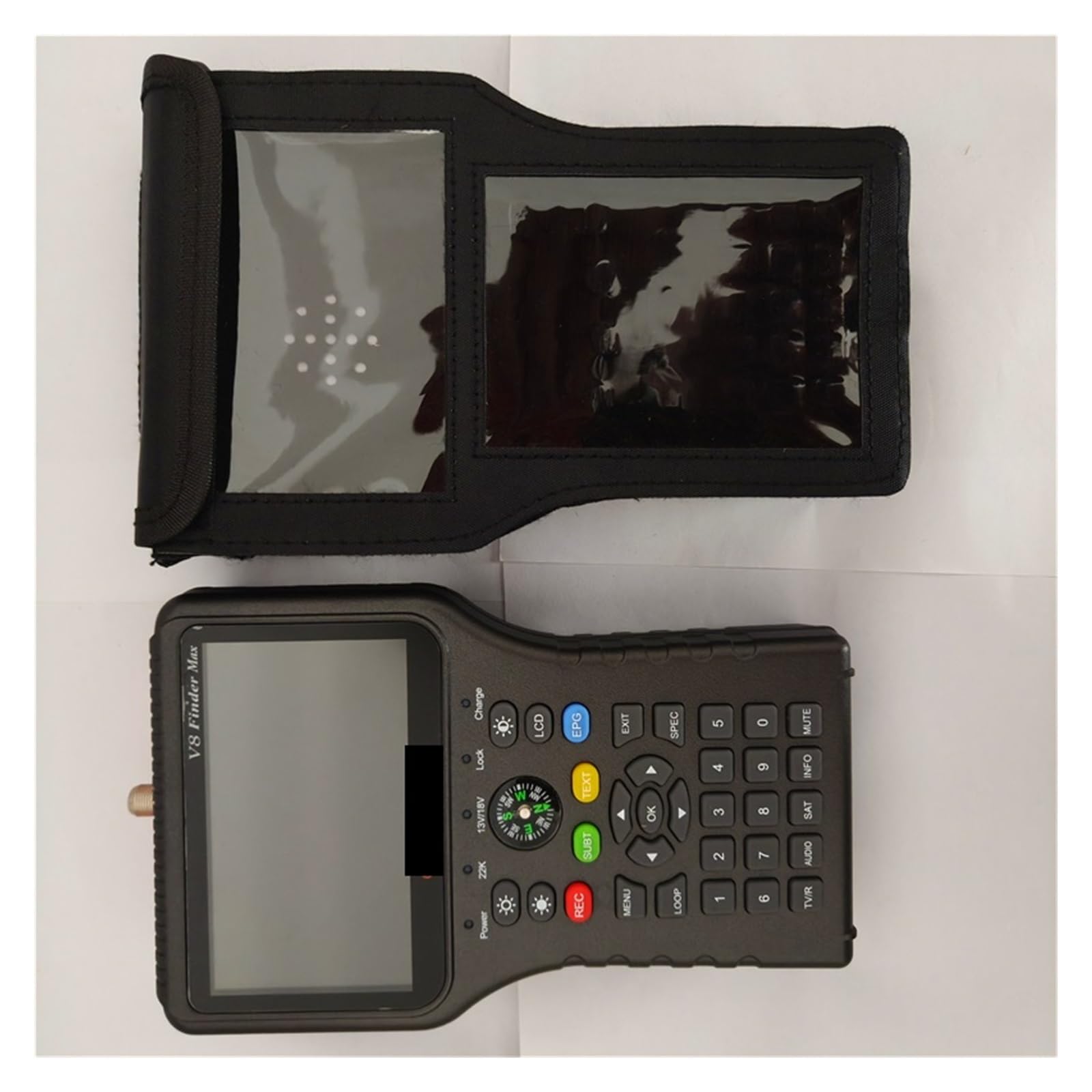 Buscador de satélites, V8 Finder MAX DVB-S/S2/S2X H.264/H.265 Detector De Señal TV Vía Satélite,Medición de señal Sat