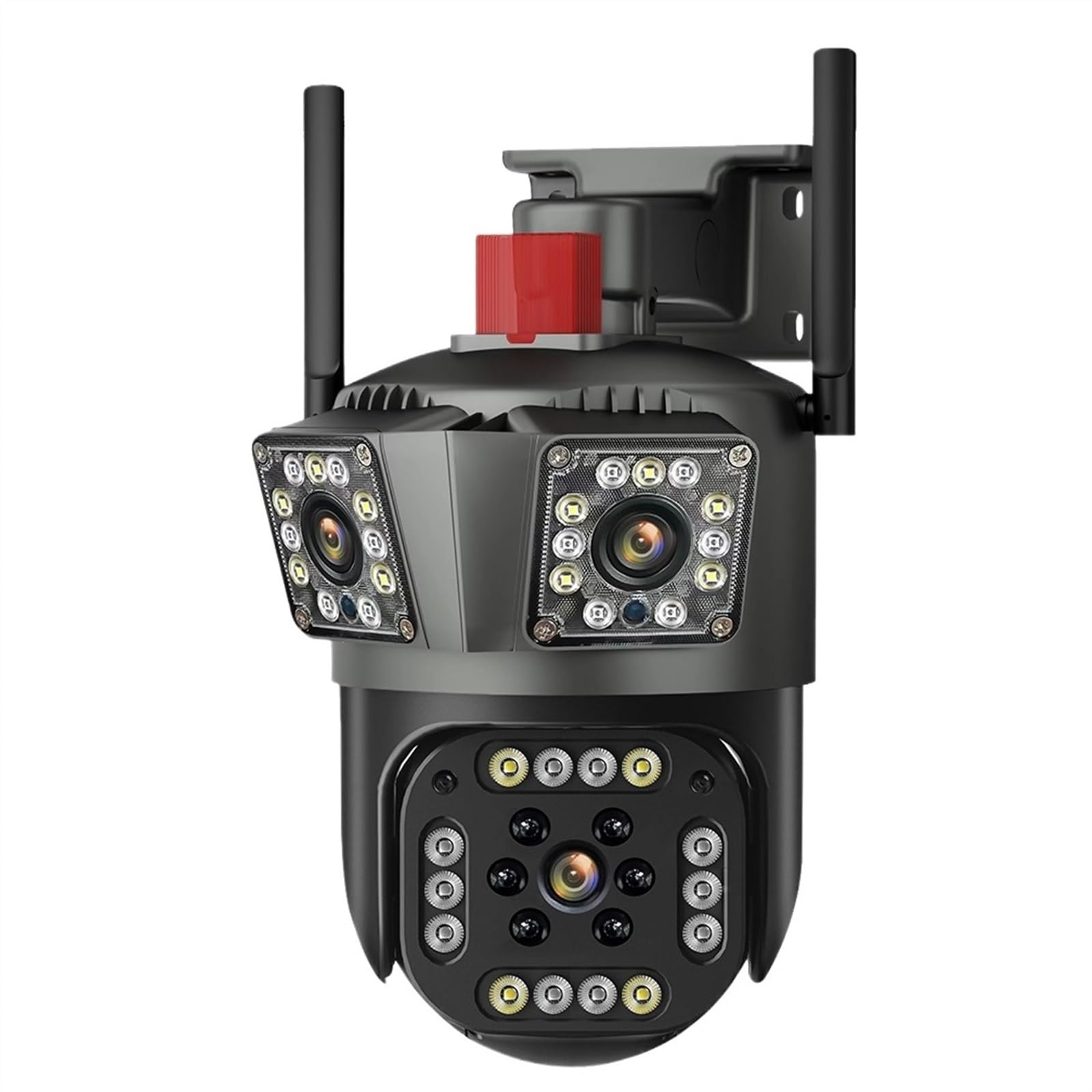 Kamery Monitoringu, 6K 12MP kamera PTZ IP trzy ekrany 8-krotny zoom ochrona bezpieczeństwa wykrywanie ruchu na zewnątrz CCTV IP Survalence(6K 12MP add 64G)