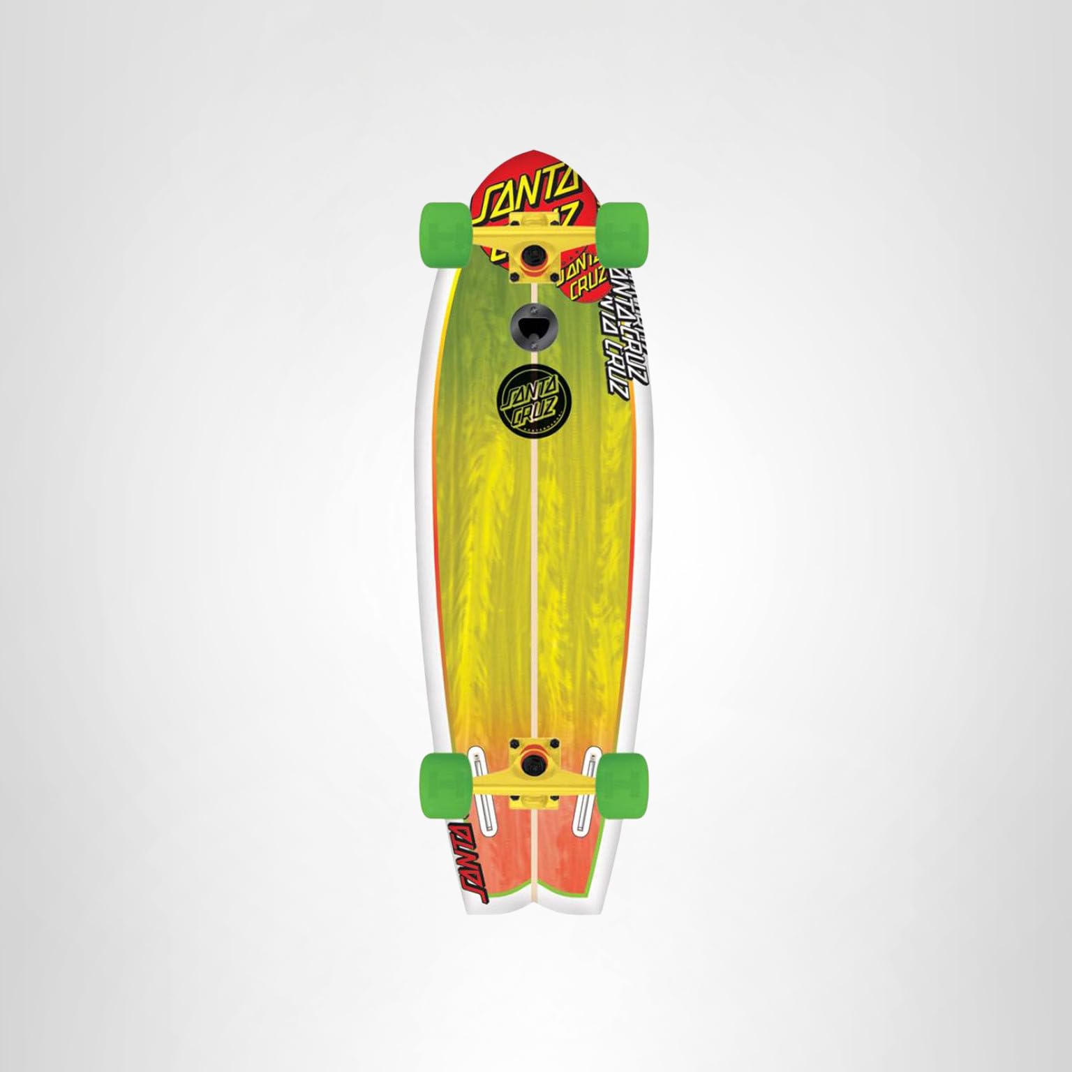 Amazon.com : Santa Cruz Skate Land Shark Rasta Sk8 Complete Skate