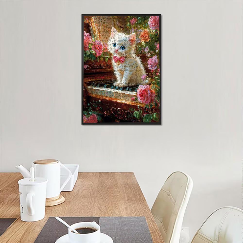 Puzzle 2000 Pezzi, Gatto Pianoforte 3D Puzzle per Adulti Impegnativo, Educa Puzzles Artistico, Divertente E Stimolante Puzzles Decorativo per La Famiglia, Regalo e Decorazione Pareti DX0YL6-267