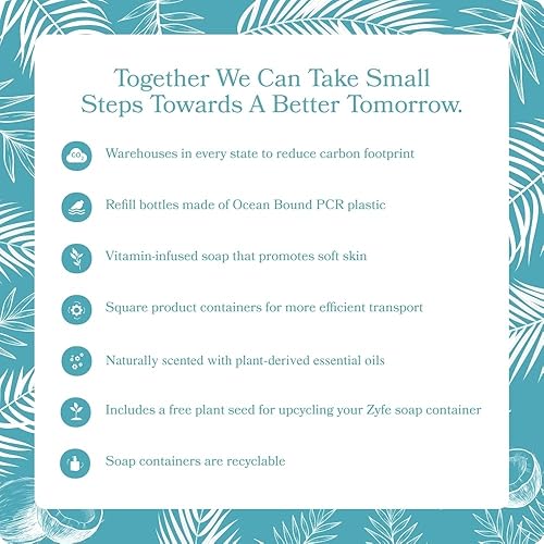 Miniatura 4 de Recambio de jabón de manos con vitaminas, jabón líquido de manos, jabón de manos hidratante derivado de plantas naturales con fragancia de aceite