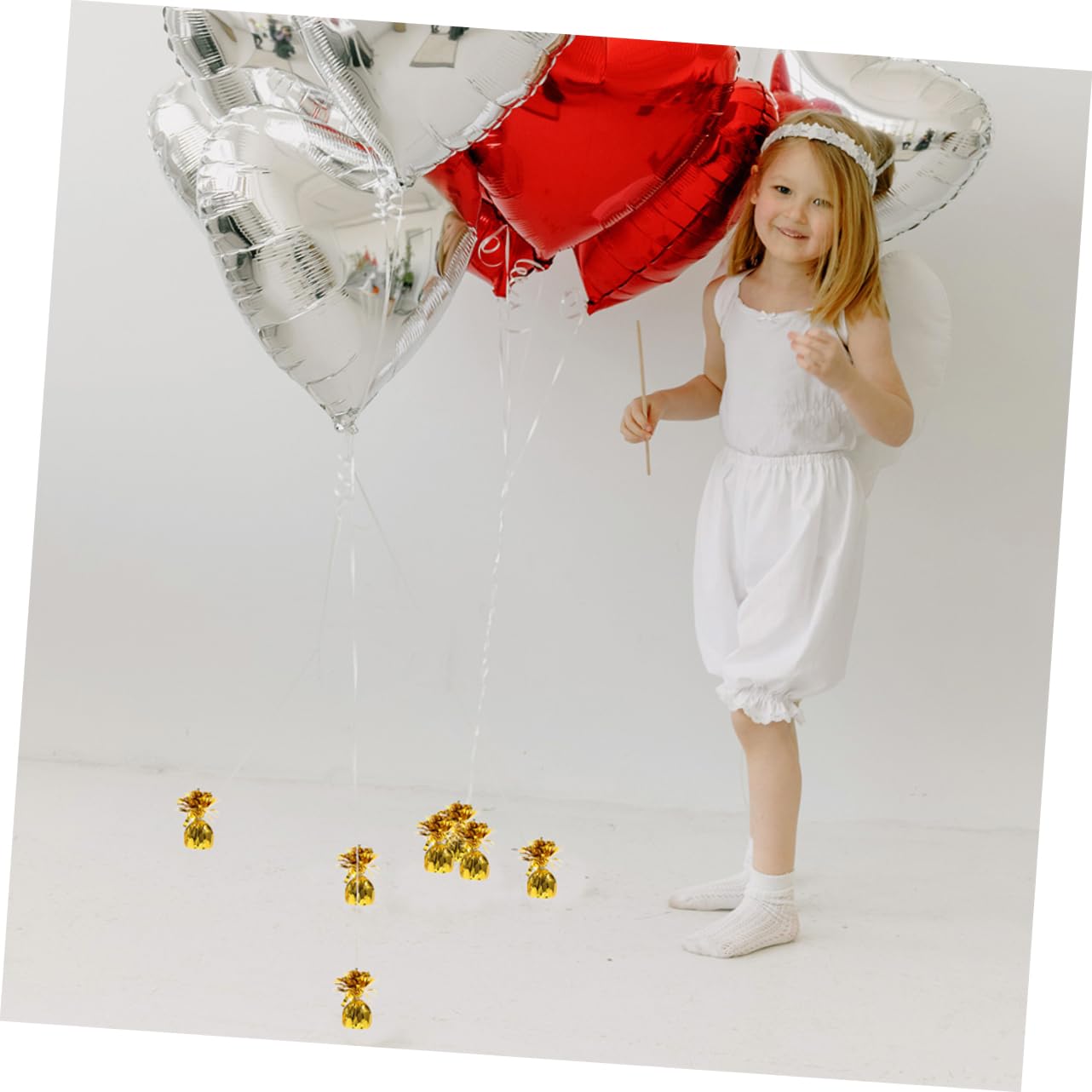 8 Sztuk Balon Wisiorek Dzień Ojca Balonowy Zestaw Akcesoria Balonowe Balony Tęczowe Łańcuch Balonowy Klipsy Balonowy Ciężarki Balonowe Metalowe Ciężarki Balonowe