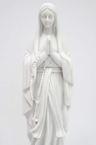 Miniatura 2 de Vittoria Collection Figura de estatua de Virgen María de Lourdes de 11.5 pulgadas, fabricada en Italia