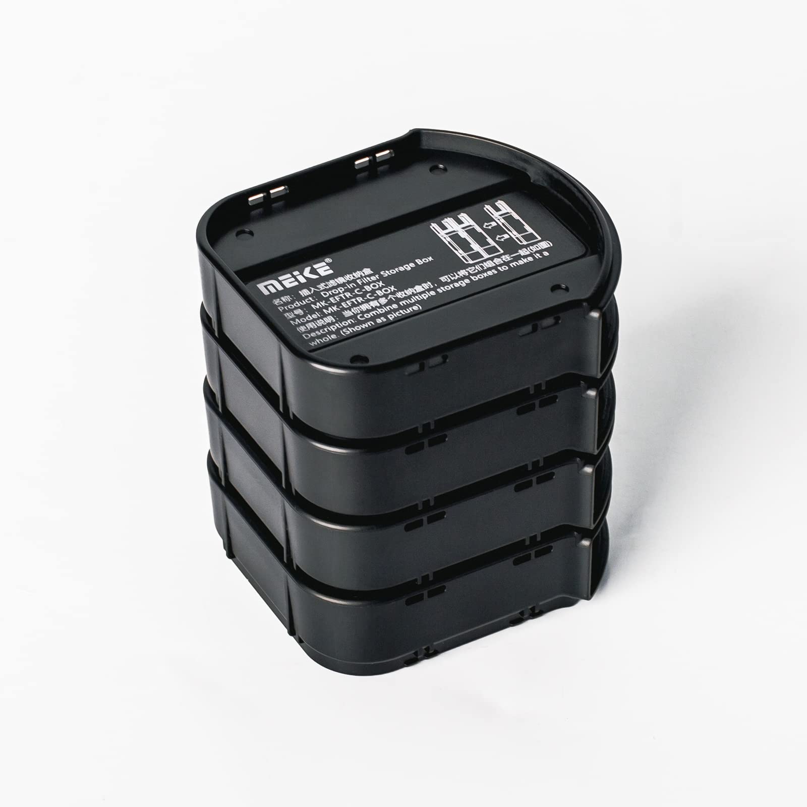 Meike EFTR-C Drop-In-Filter-Aufbewahrungsbox für CPL VND Clear UV Black Pro-Mist 4 Filter Case