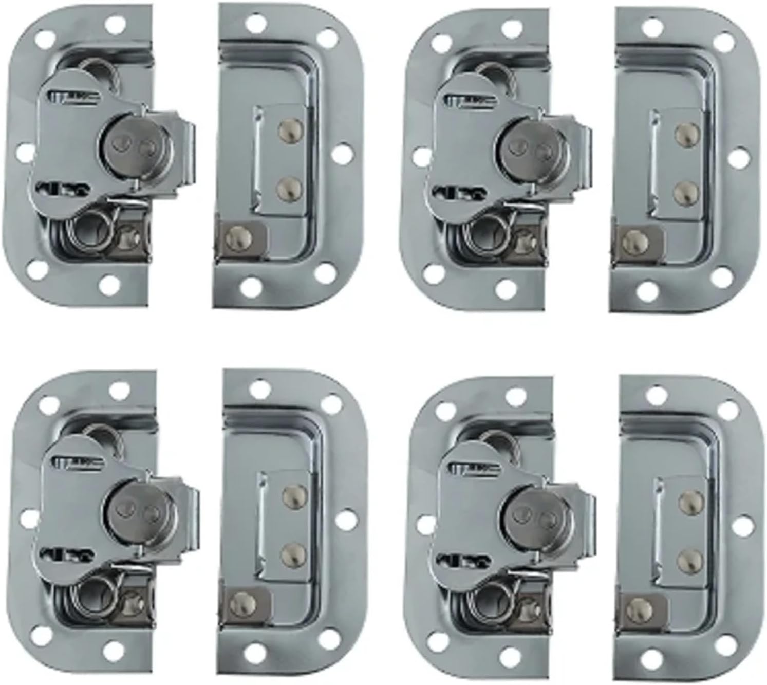 82 * 77mm Lock Hasp Latch Hardware Fitting Padlockable 4Set