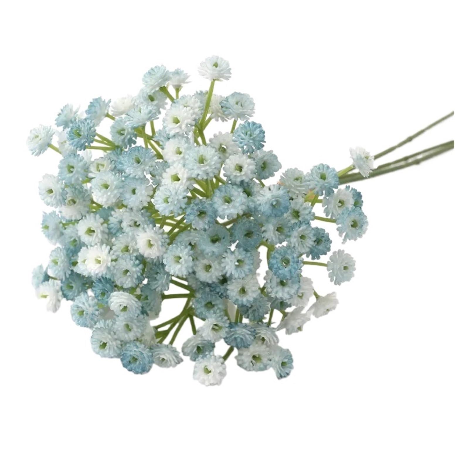WJIAYAO dried gypsophila flowers 3pcs White Baby Breath Artificial Flowers Fake Gypsophila Faux Plants for Wedding Garland Wreath Crown Flower Bonquet DIY Flores(Blue)