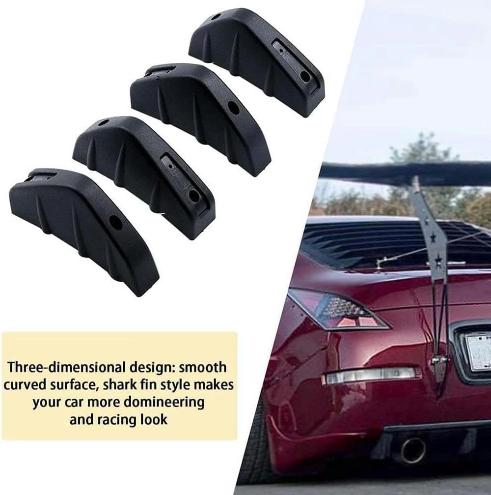 2 Pcs Diffuseur De Pare-chocs Arrière Voiture Arriere Accessoires