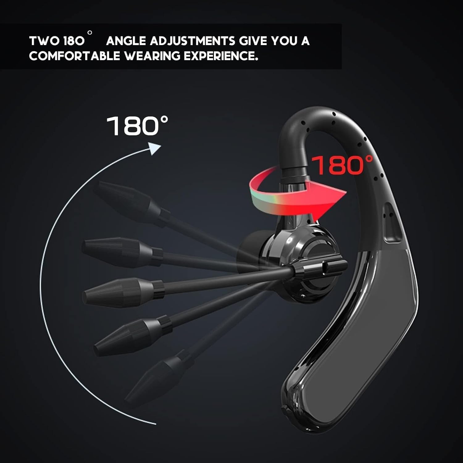 骨伝導集音器ヘッドセット 本物 耳掛けイヤホン集音器 携帯用 マイク