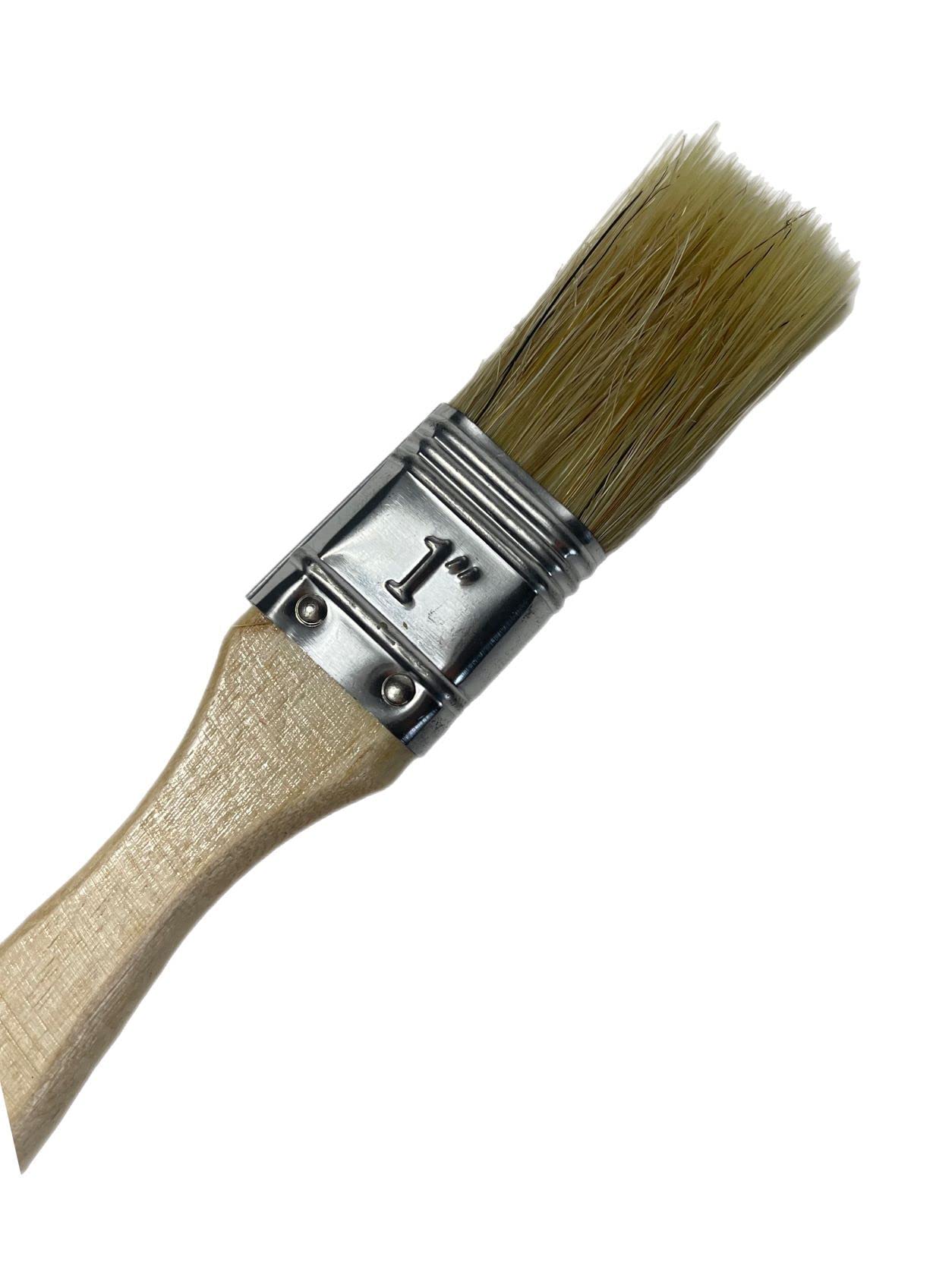 Pincel plano para pintar, 12 unidades, 25 mm, cerdas chinas