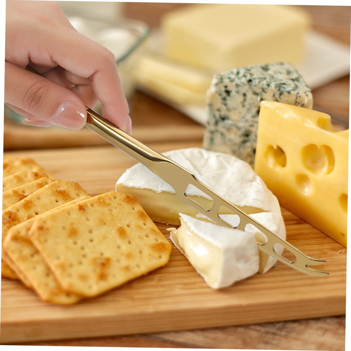 ABOOFAN Butter Knife for Cold Butter Cheese Slicer Cheese Cutting Tool Stainless Steel Easy to Clean