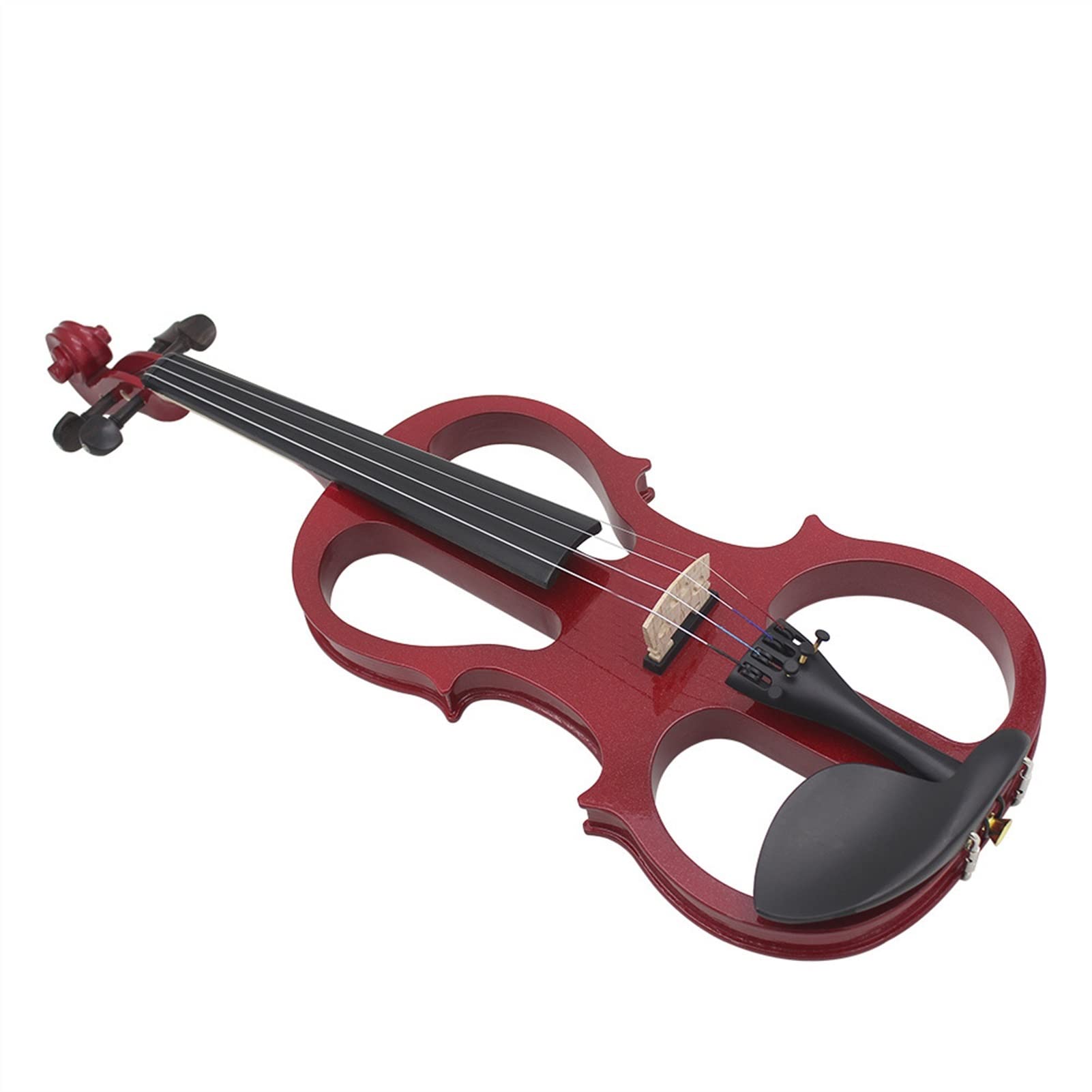 4/4 Lo Strumento A Corda di Violino Elettrico Cremisi È Adatto per Studenti, Principianti E Adulti Violino Studente Kit Violini