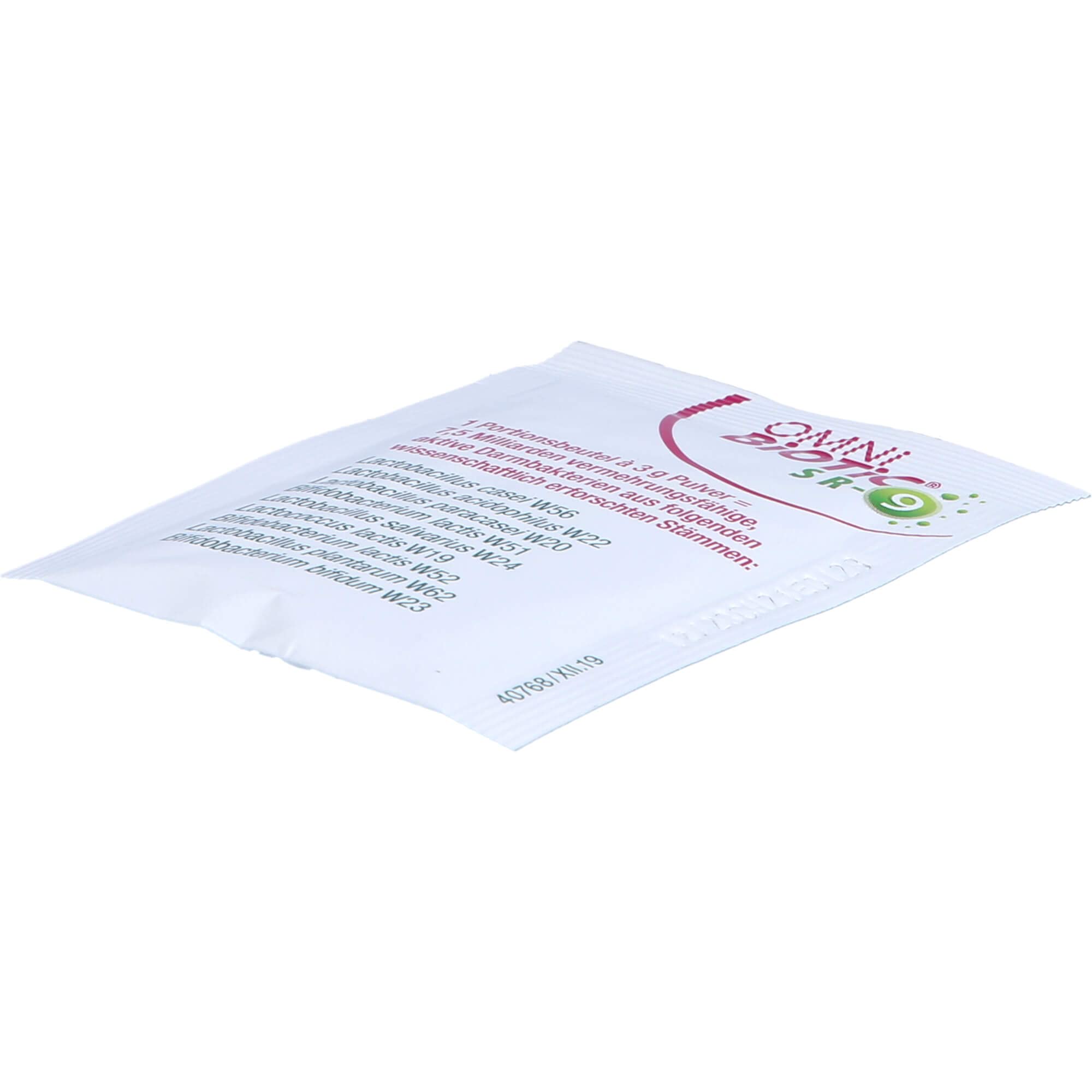 OMNi BiOTiC SR-9 | 56 porciones (168 g) | 9 cepas de bacterias | 15 mil millones de gérmenes por dosis diaria | Polvo | Vegano | Sin gluten | Sin lactosa | Para uso diario