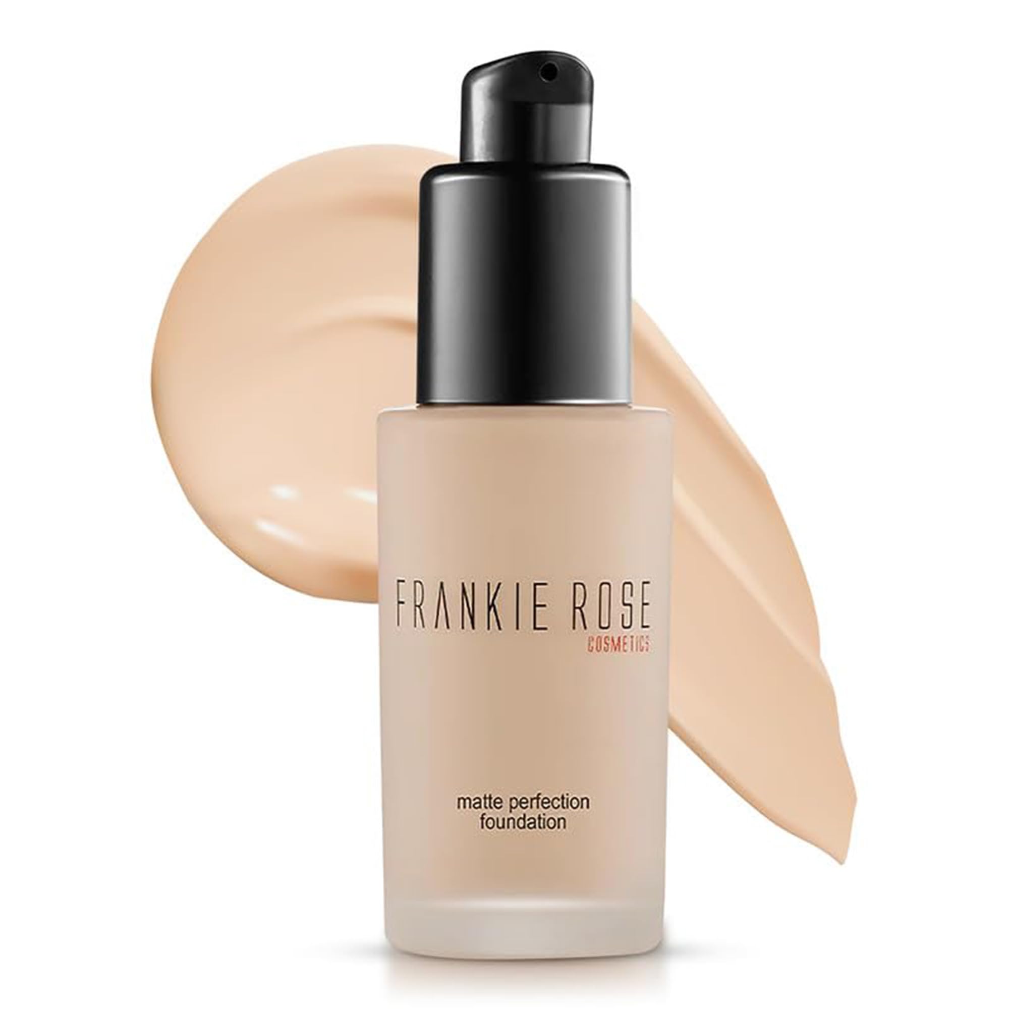 Frankie Rose Cosmetics Matte Perfection Foundation Makeup – Long-Lasting, Hydrating Foundation for Semi-Matte Finish - Full Coverage for All Skin