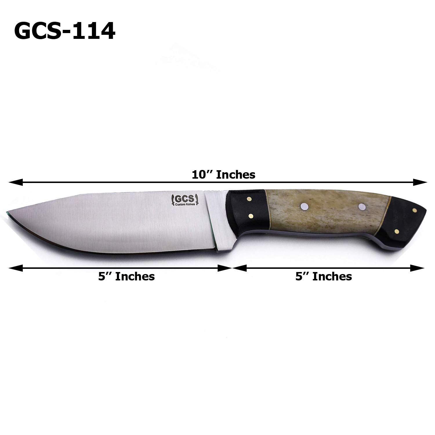 GCS Handmade Camel Handle D2 Tool Steel Tactical knife Hunting Knife