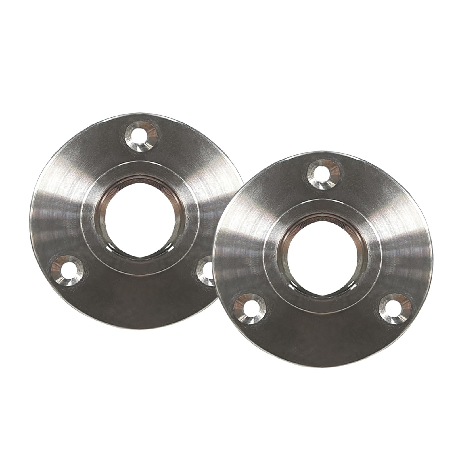 GeilSpace Stainless Steel Floor Flange, 304 Pipe Flange Fitting for Plumbing, Industrial Use, Furniture DIY – Pipe Fittings, Rust-Resistant, Set of 2