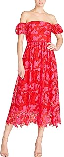 ML Womens Two Tone Lace Midi Dress - Buy now