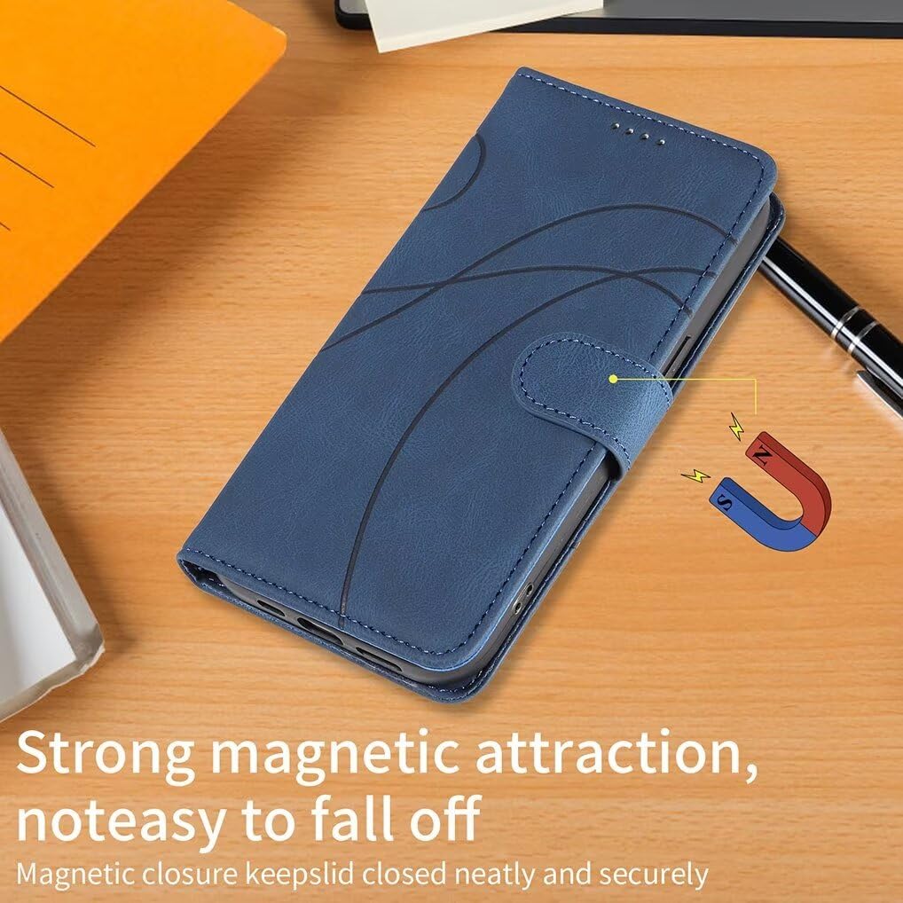 SEAHAI Leder Folio Hülle Für Xiaomi Poco X7 Pro 5G – PU-Leder Mit RFID-Schutz, Kartenfach & Ständerfunktion, Schwarz