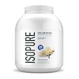 Isopure Zero Carb 100% Pure Whey Isolate Protein Powder, Lactose Free, Gluten Free, With Vitamins, Creamy Vanilla, 25g Protein Per Serving, 4.5 Lbs, 66 Servings (Packaging May Vary)