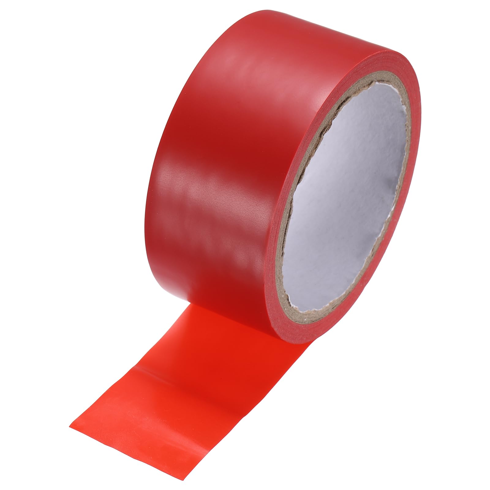 sourcing map Vinyl Floor Tape 45mm x 16.5m Non-Abrasive Floor Marking Tape Outdoor Playing Field Marking Equipment for Warehouse Gyms Athletics Restaurants, Red