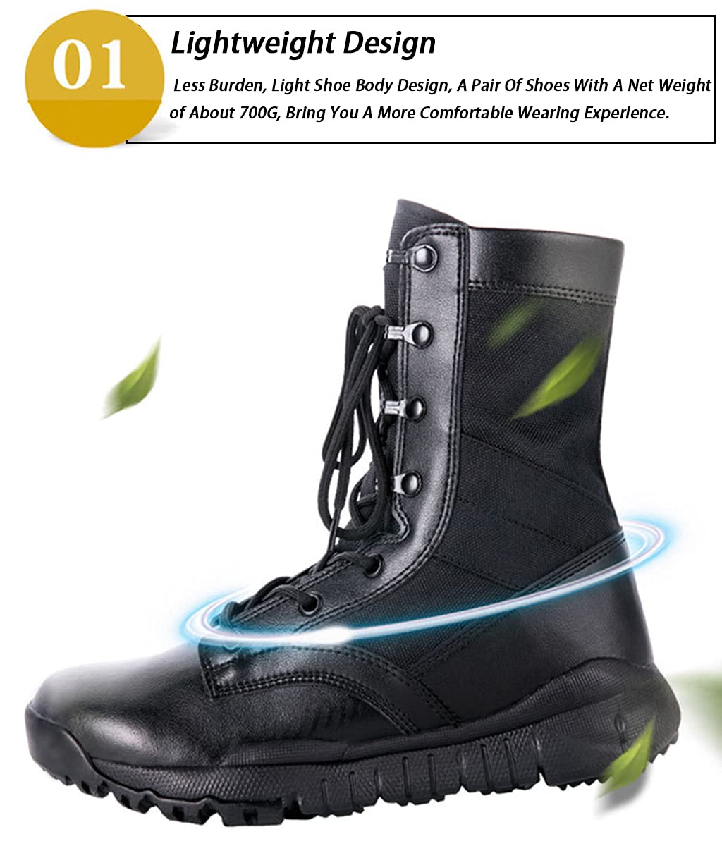 Męskie koronki botki taktyczne, wysokie oddychające buty turystyczne buty bojowe